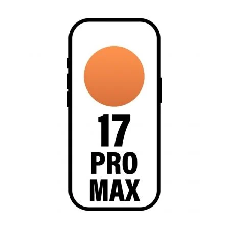 Apple iPhone 17 Pro Max Smartphone 2TB 6.9" Super Retina XDR - Color Naranja Cósmico - 5G, Chip A19 Pro, Cámara 48MP, iOS 26 Apple iPhone 17 Pro Max Smartphone 2TB 6.9" Super Retina XDR - Color Naranja Cósmico - 5G, Chip A19 Pro, Cámara 48MP, iOS 26